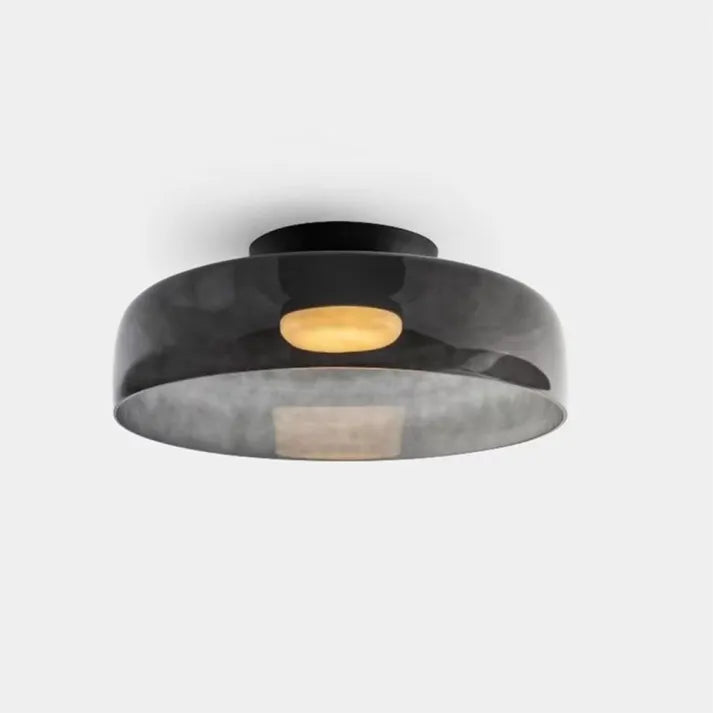 Modern Glass Ceiling Light  Layered Smoke Shade Design - Product detail 40