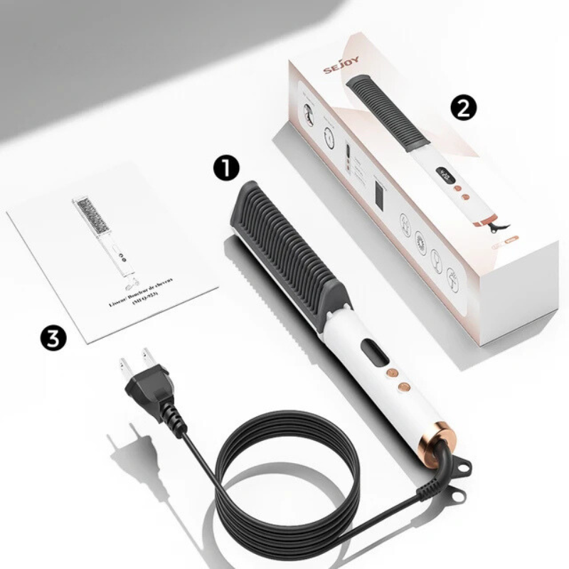 Ceramic Hair Straightener 2-in-1 Styling Tool with Temperature Control - Product example