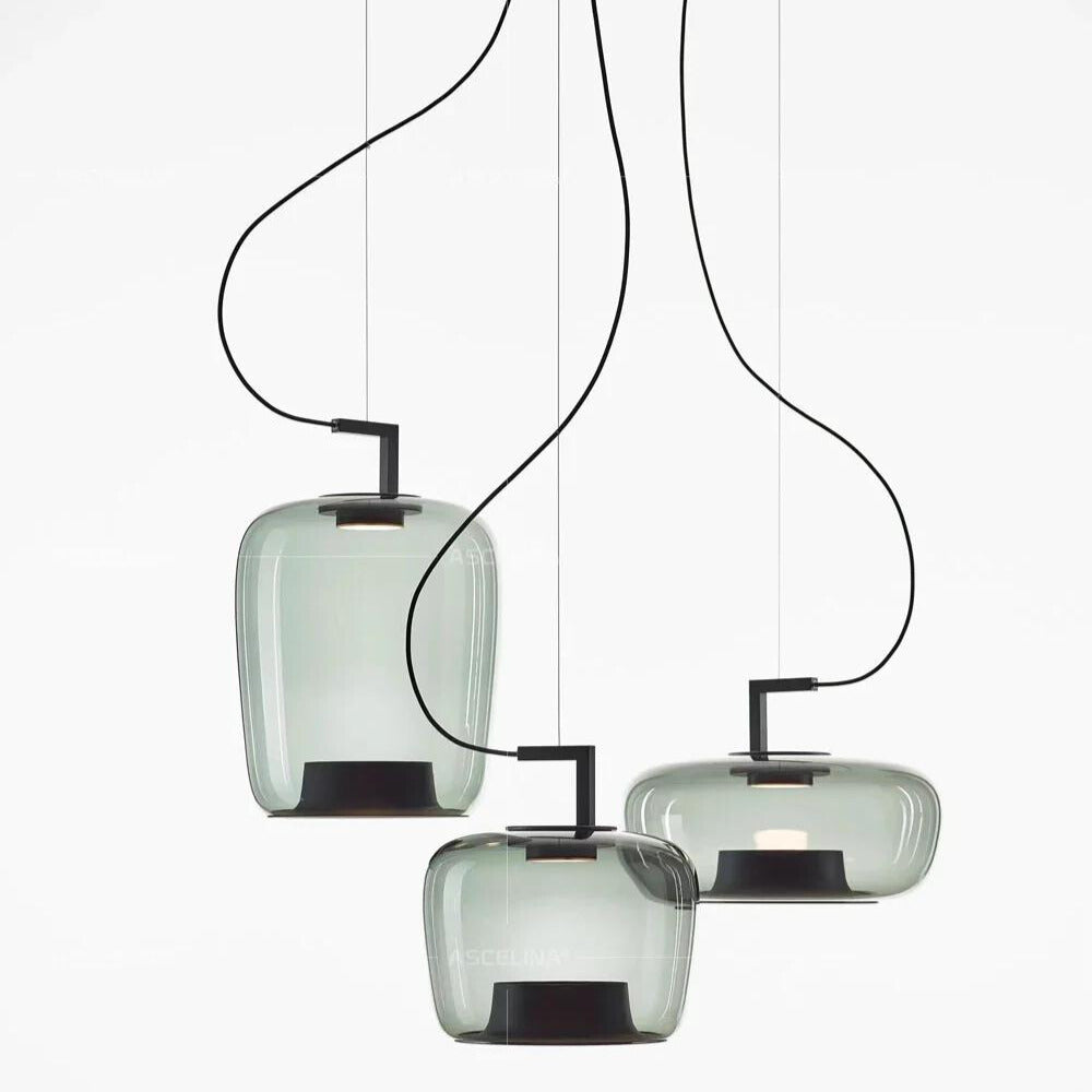 Modern Glass Pendant Light Minimalist Nordic Design - Product showcase
