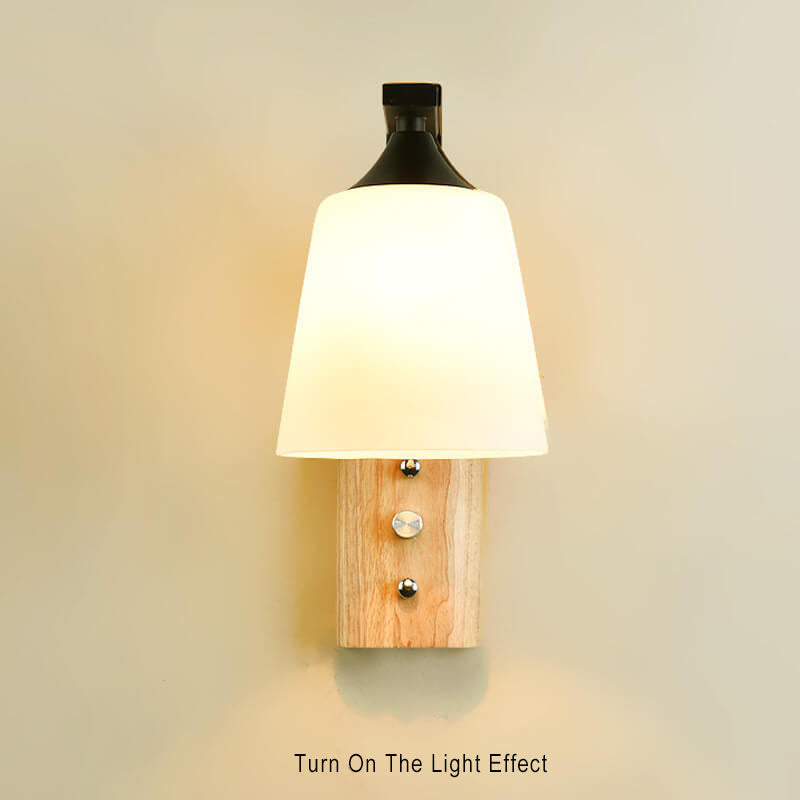 Scandinavian Wall Light Wood Metal Reading Sconce - Product detail 7