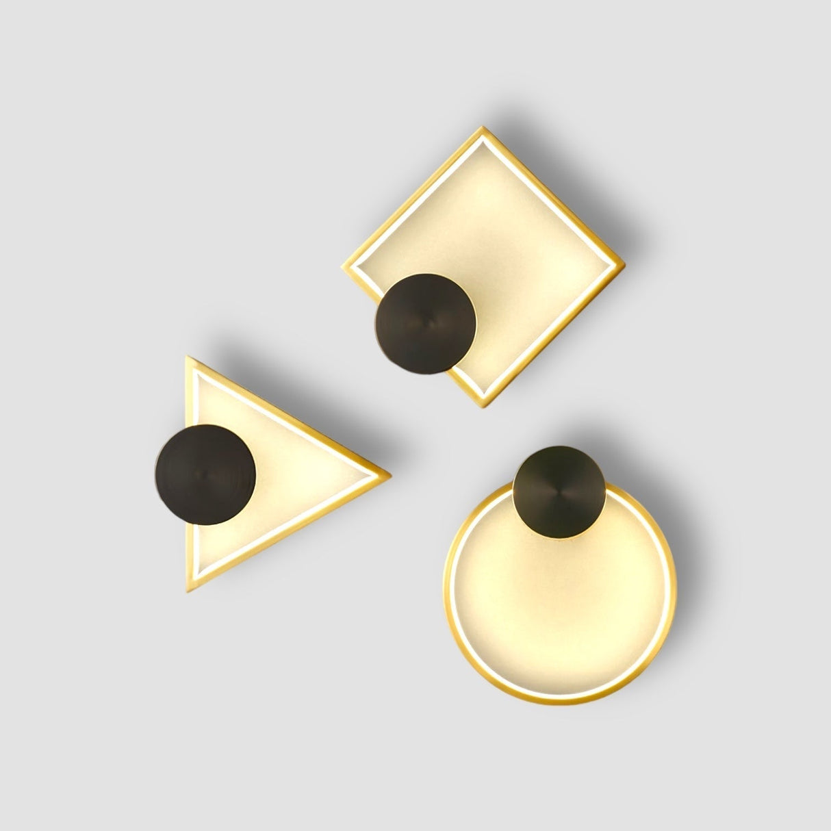 Modern Geometric Wall Light LED Metal Accent Sconce - Product showcase