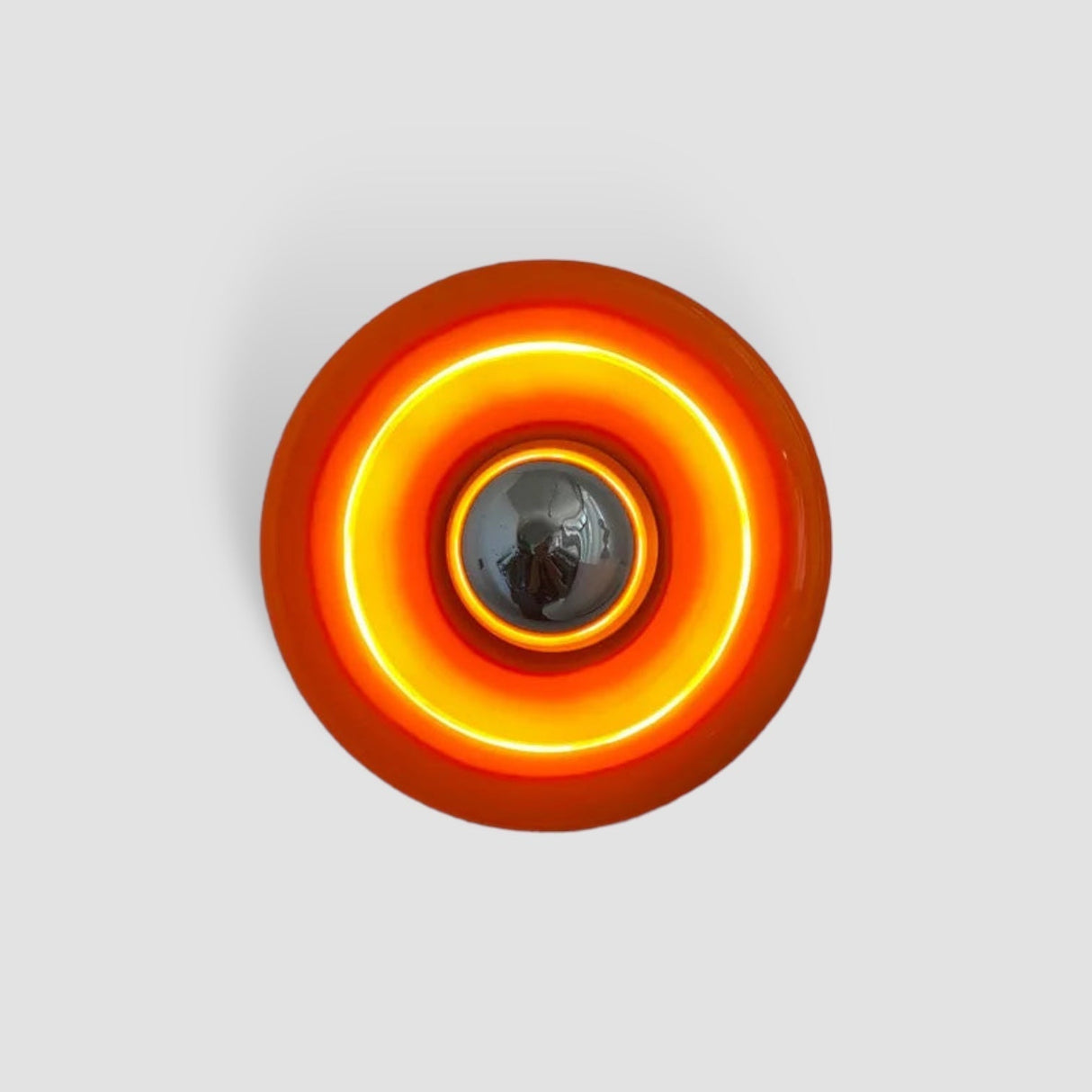 Modern Glass Wall Light Circular LED Ring Design - Product showcase