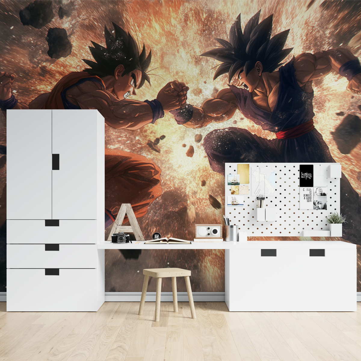 Anime Mural Wallpaper | Dragon Ball Battle Scene