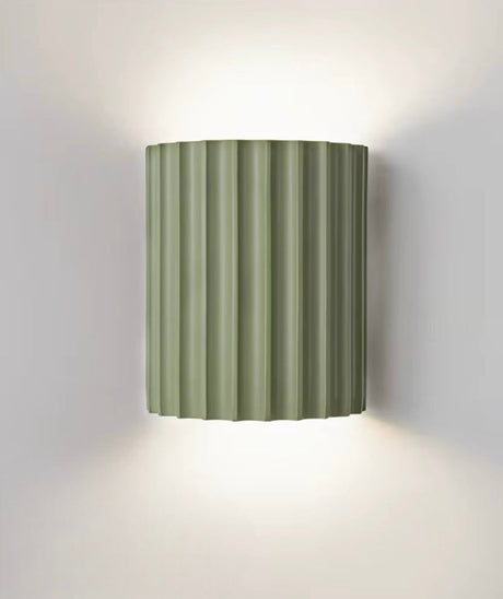 Modern Wall Sconce  Fluted Resin Shade Design - Product example