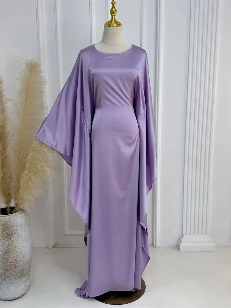 Elegant Maxi Dress Flowing Cloak Sleeves Design - Product detail 16