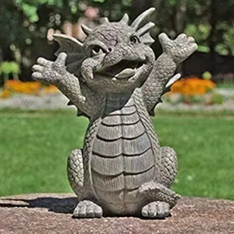 Fantasy Dragon Night Light  Illuminated Resin Sculpture - Product detail 5