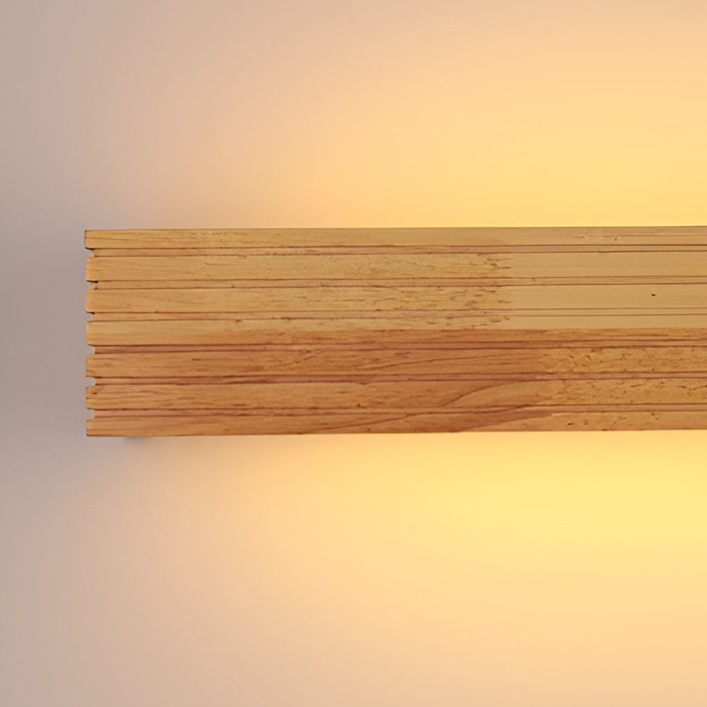 Nordic Wall Light Wooden LED Linear Sconce - Product detail 5
