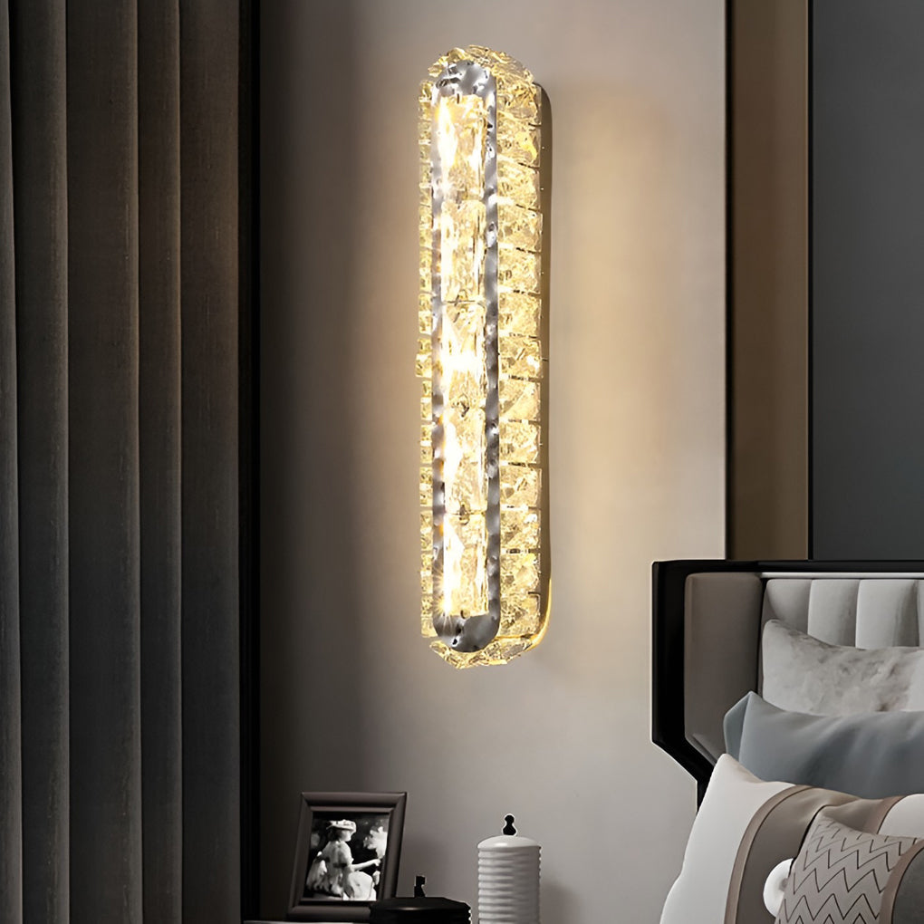 Crystal LED Wall Lamp Dual Strip Design With Dimming Control - Product detail 9