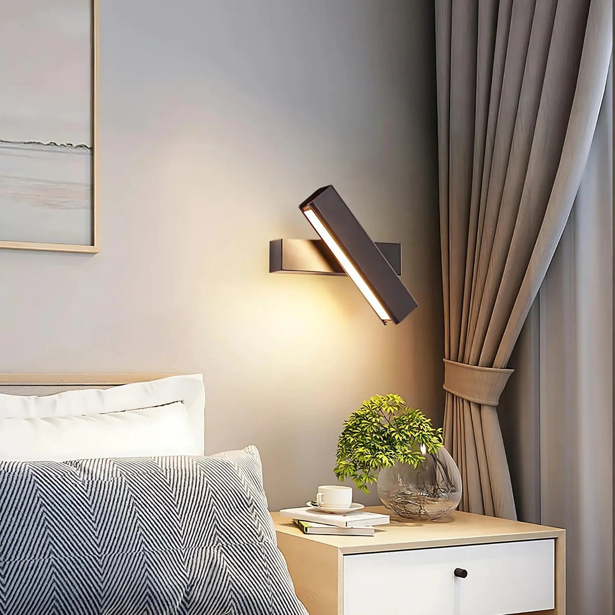 Modern LED Wall Light Adjustable Black Metal Sconce - Product detail 4