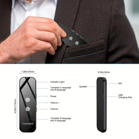 Smart Language Translator  Portable Two-Way Communication Device - Product detail 5