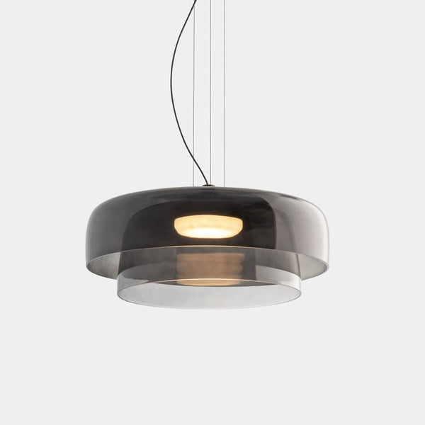 Nordic Glass Pendant Light Layered Green Shade Design - Product detail 8