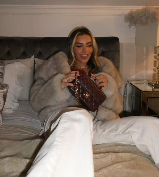 Luxury Faux Fur Jacket Eco-Friendly Vegan Design - Product showcase