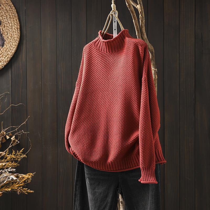Wool Cotton Jumper  Textured Knit Design - Product detail 9