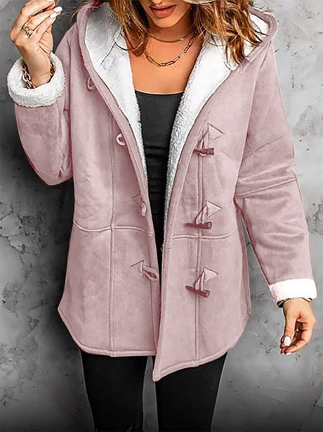 Fleece Lined Winter Coat  Hooded Toggle Duffle Design - Product detail 8