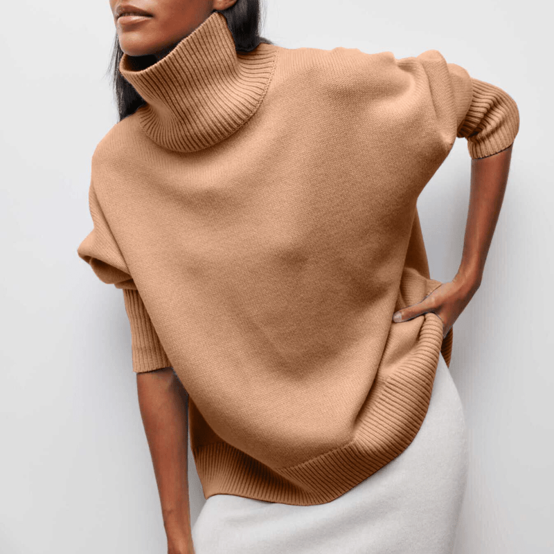 Luxe Turtleneck Sweater Soft Knit Ribbed Design - Product detail 6