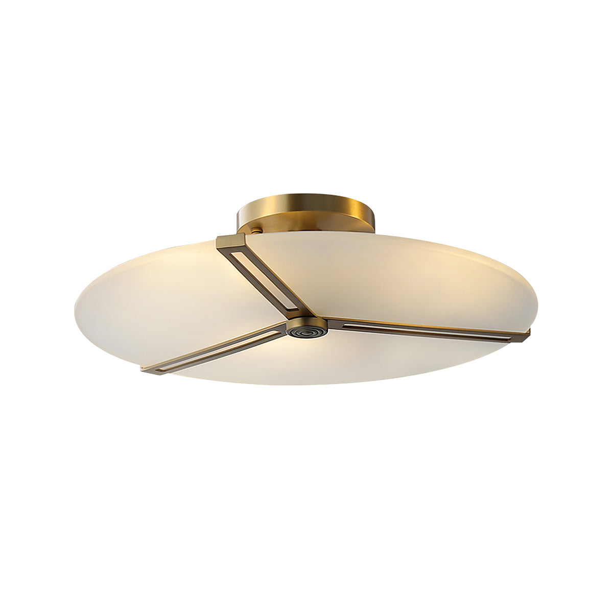 Modern Ceiling Light Glass Disc with Brass Frame - Product detail 31