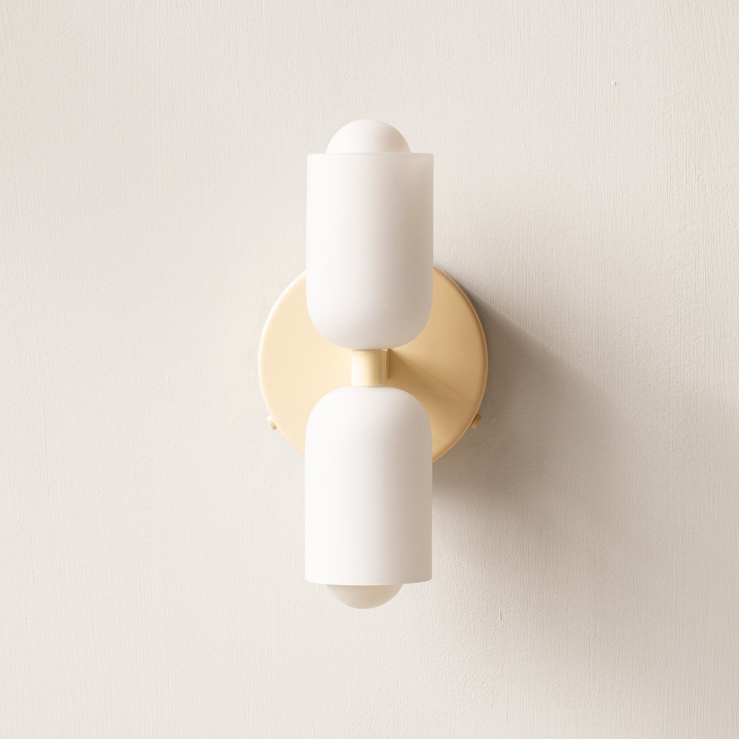 Modern Dual Wall Light  Brushed Brass Up Down Sconce - Product detail 4