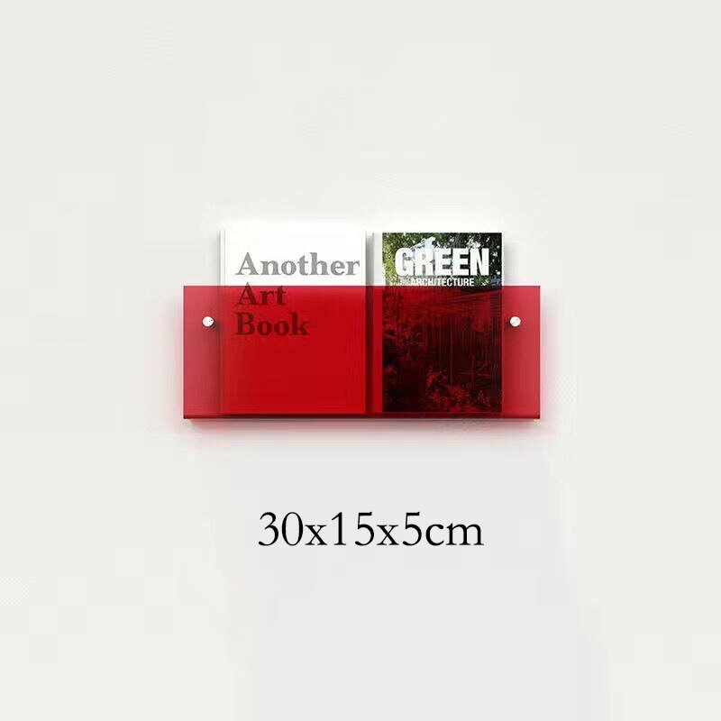 Acrylic Wall Magazine Rack Modern Floating Display Holder - Product detail 17