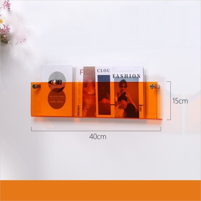 Acrylic Wall Magazine Rack Modern Floating Display Holder - Product detail 20