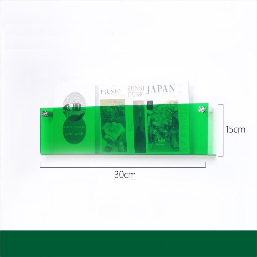 Acrylic Wall Magazine Rack Modern Floating Display Holder - Product detail 21