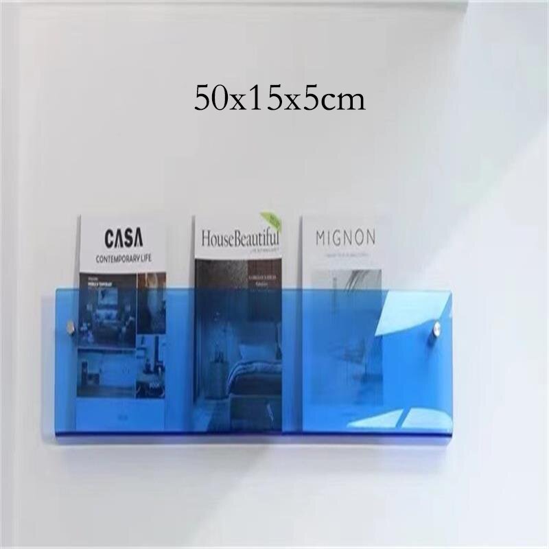 Acrylic Wall Magazine Rack Modern Floating Display Holder - Product detail 38