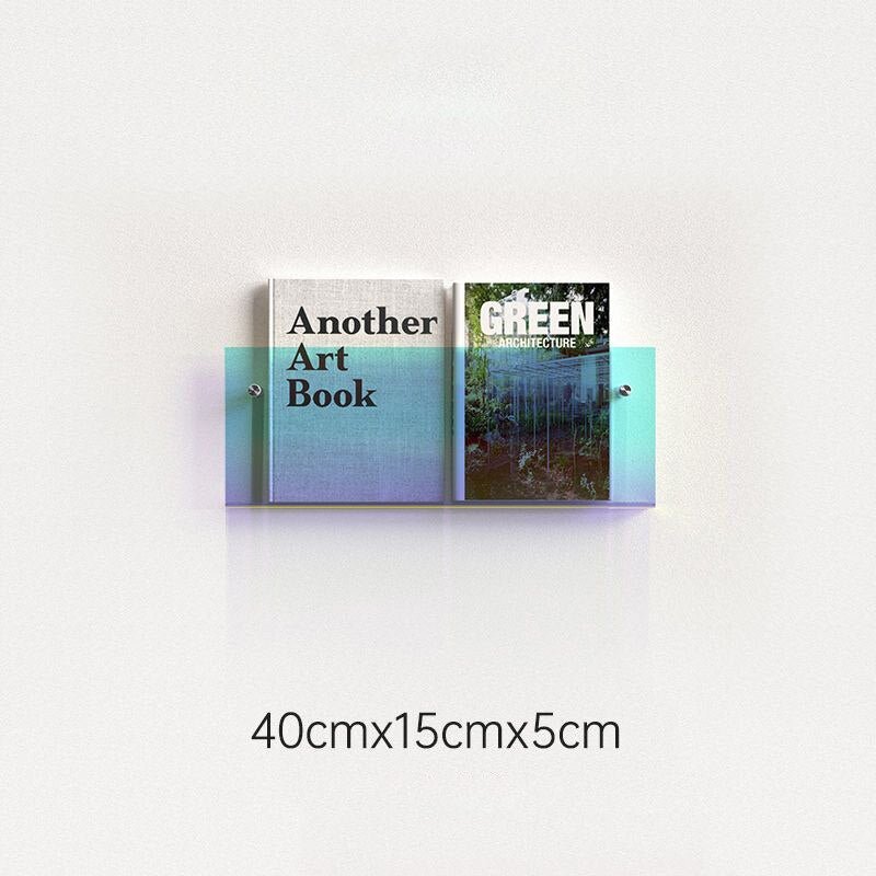 Acrylic Wall Magazine Rack Modern Floating Display Holder - Product detail 8