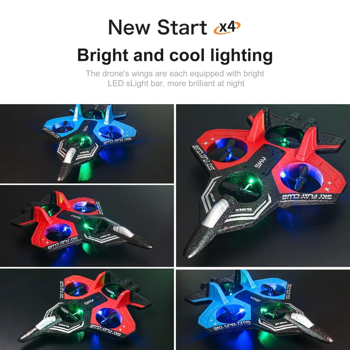 Remote Control Airplane Brushless Motor with LED Lights - Product detail 6