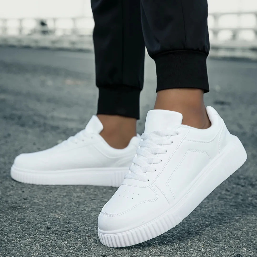 Mens Casual Sneakers Lightweight White Design - Product detail 4