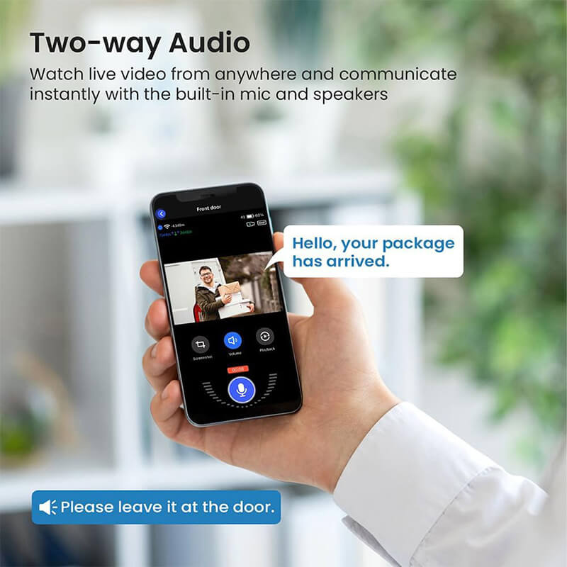 Wireless Video Doorbell Camera AI Motion Detection 1080P - Detailed view