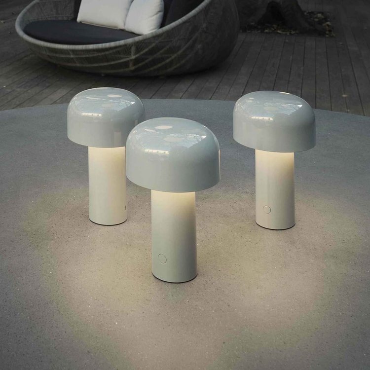 Modern Table Lamp  Wireless Mushroom Design - Detailed view