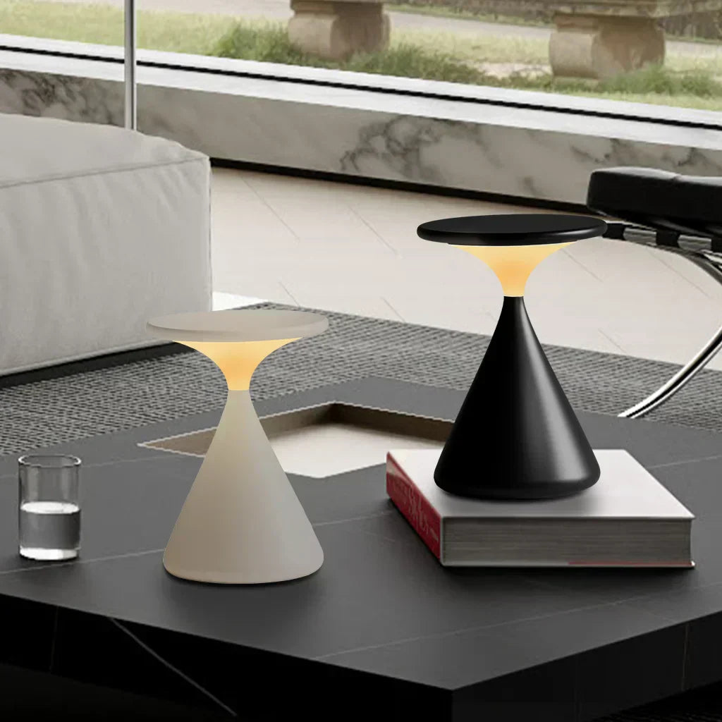 Modern LED Table Lamp Hourglass Design With Ambient Glow - Product detail 13