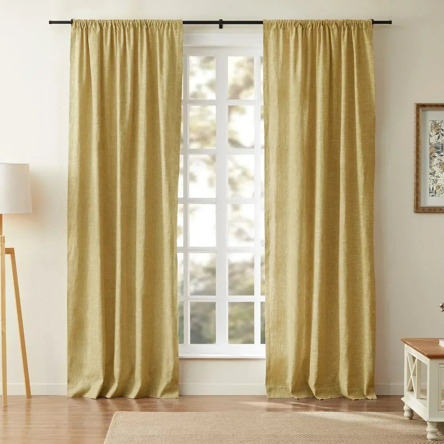 Linen Cotton Curtains  Natural Light Filtering Window Panels - Product detail 24