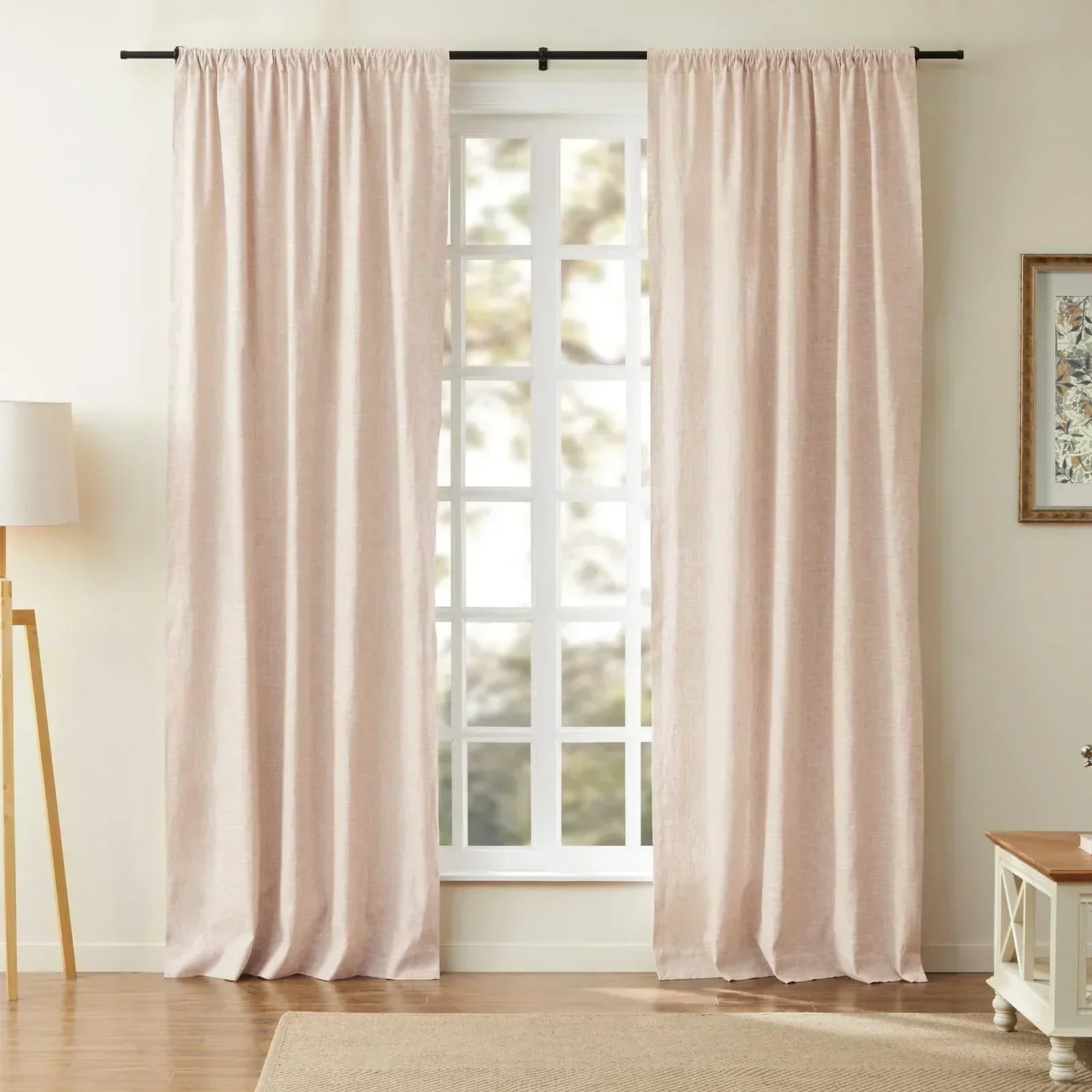 Linen Cotton Curtains  Natural Light Filtering Window Panels - Product detail 57