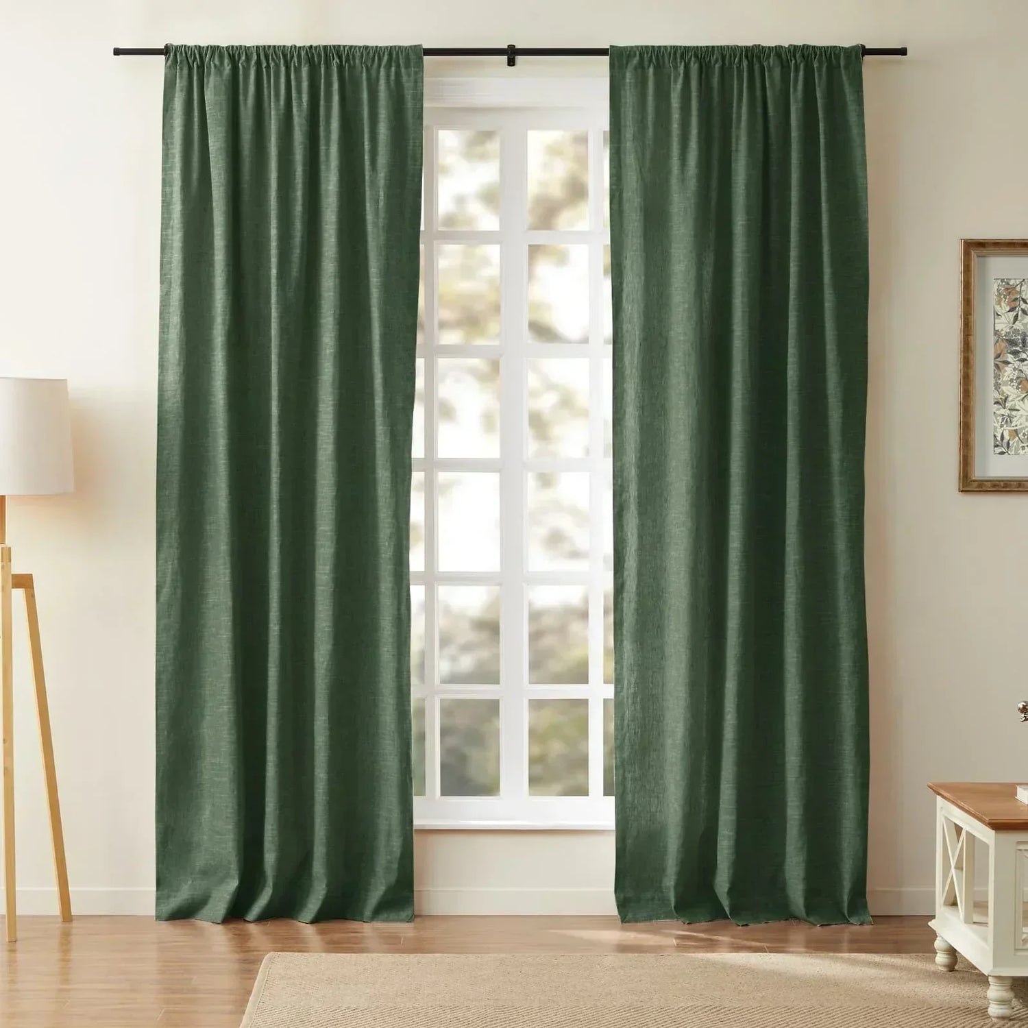 Linen Cotton Curtains  Natural Light Filtering Window Panels - Product detail 25