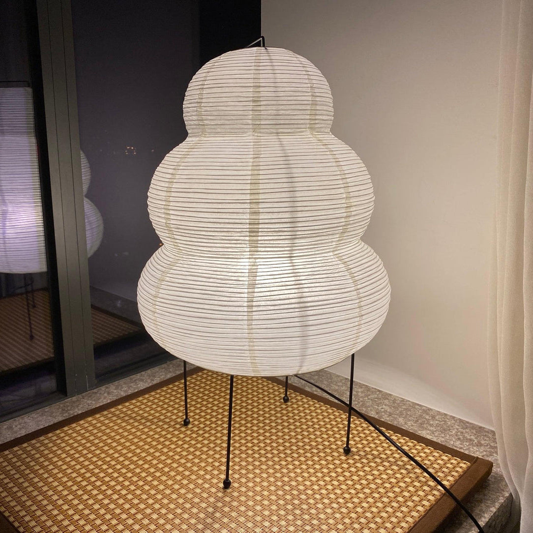 Japanese Paper Table Lamp Bamboo Frame Lantern Design - Product detail 4