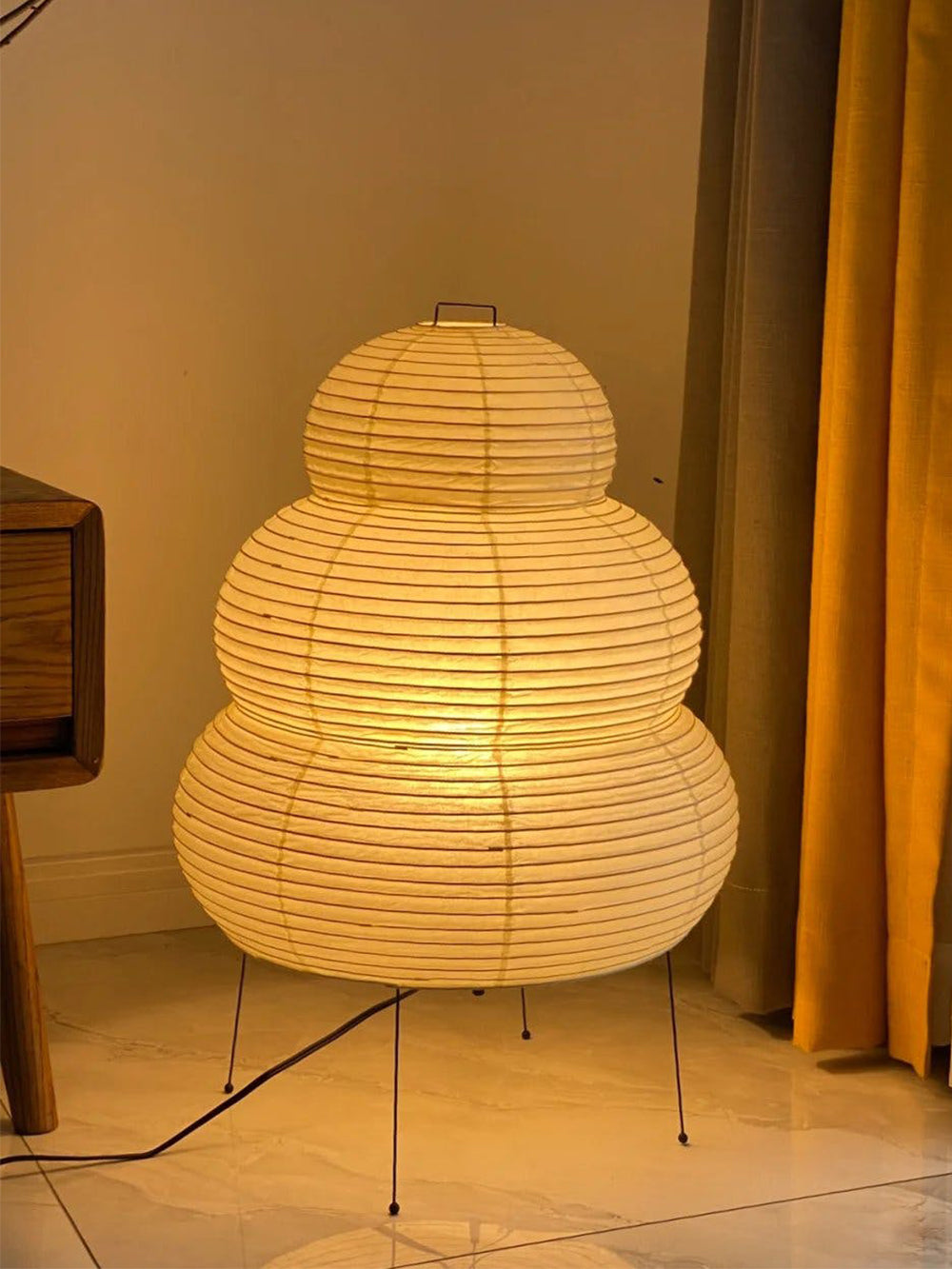 Japanese Paper Table Lamp Bamboo Frame Lantern Design - Product detail 18