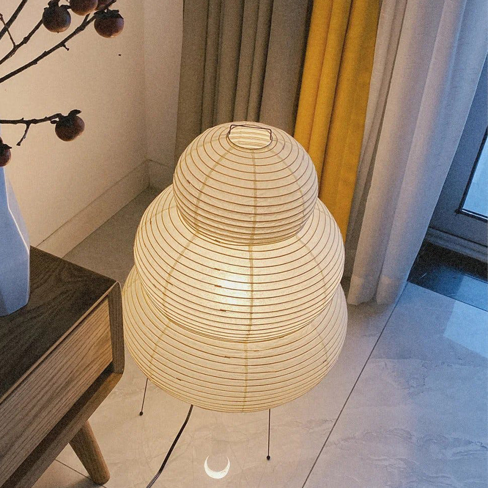 Japanese Paper Table Lamp Bamboo Frame Lantern Design - Product detail 21