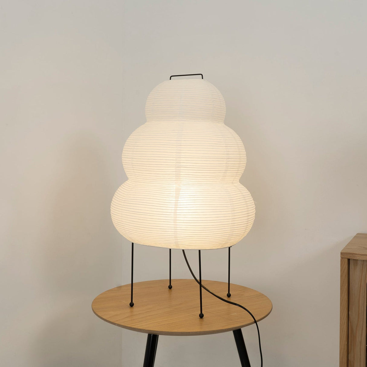 Japanese Paper Table Lamp Bamboo Frame Lantern Design - Product detail 5