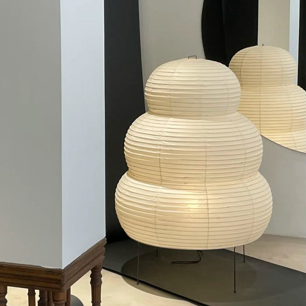 Japanese Paper Table Lamp Bamboo Frame Lantern Design - Product detail 8