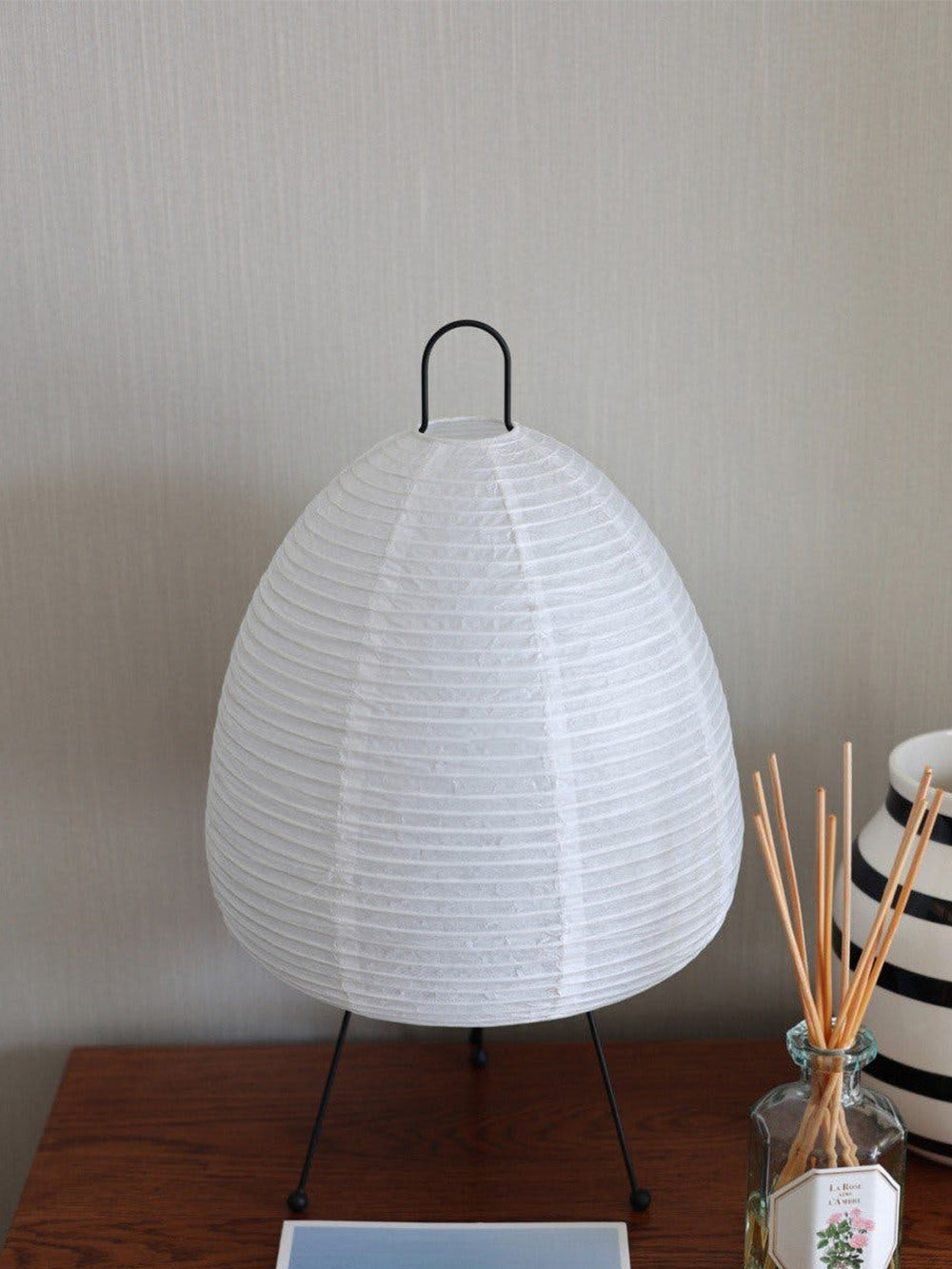 Japanese Paper Table Lamp Bamboo Frame Lantern Design - Product detail 9