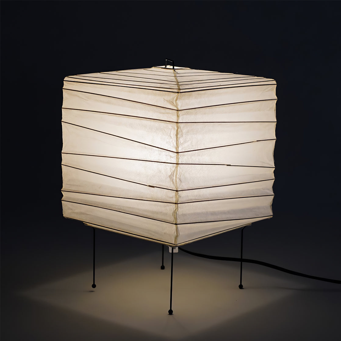 Japanese Table Lamp Washi Paper Geometric Design - Product detail 10