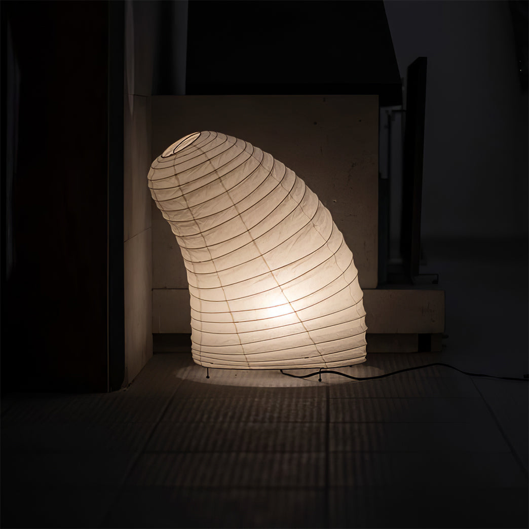 Japanese Paper Table Lamp Organic Sculptural Design - Product example