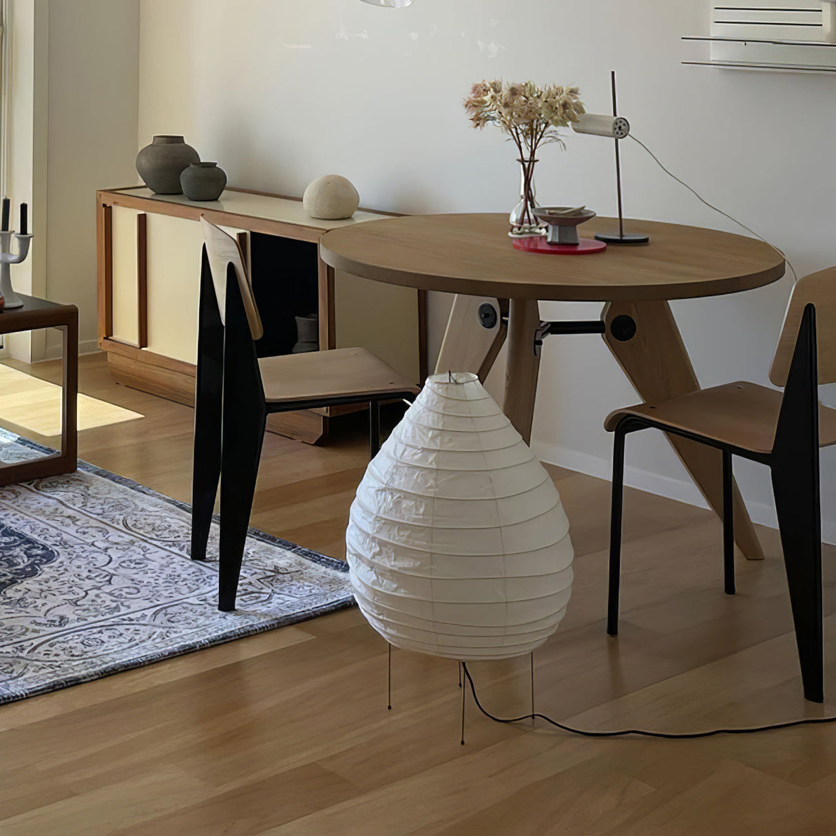 Japanese Paper Table Lamp Handcrafted Mulberry Design - Product detail 15