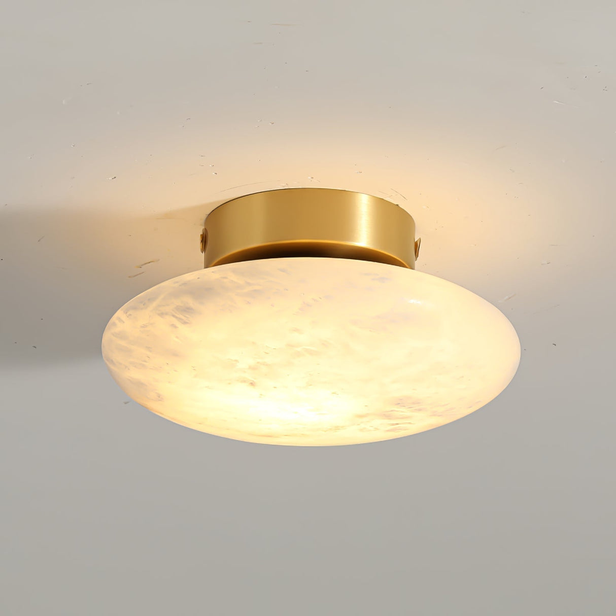 Alabaster Ceiling Light Oval Natural Stone Fixture - Product detail 8