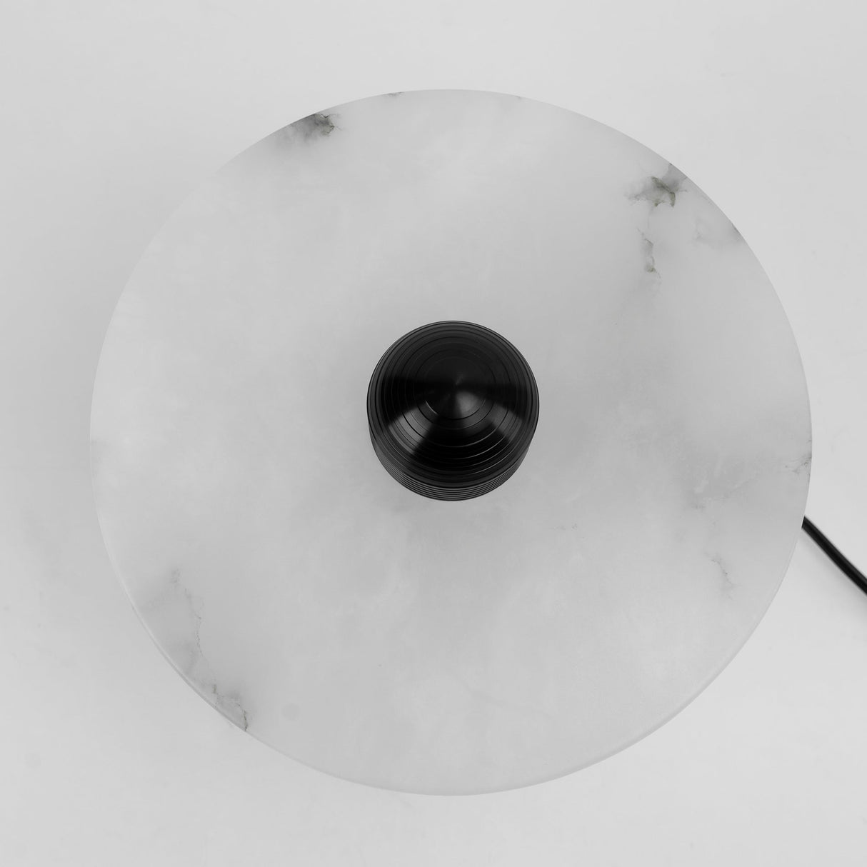 Modern Alabaster Table Lamp Dual Ring Design - Product detail 4