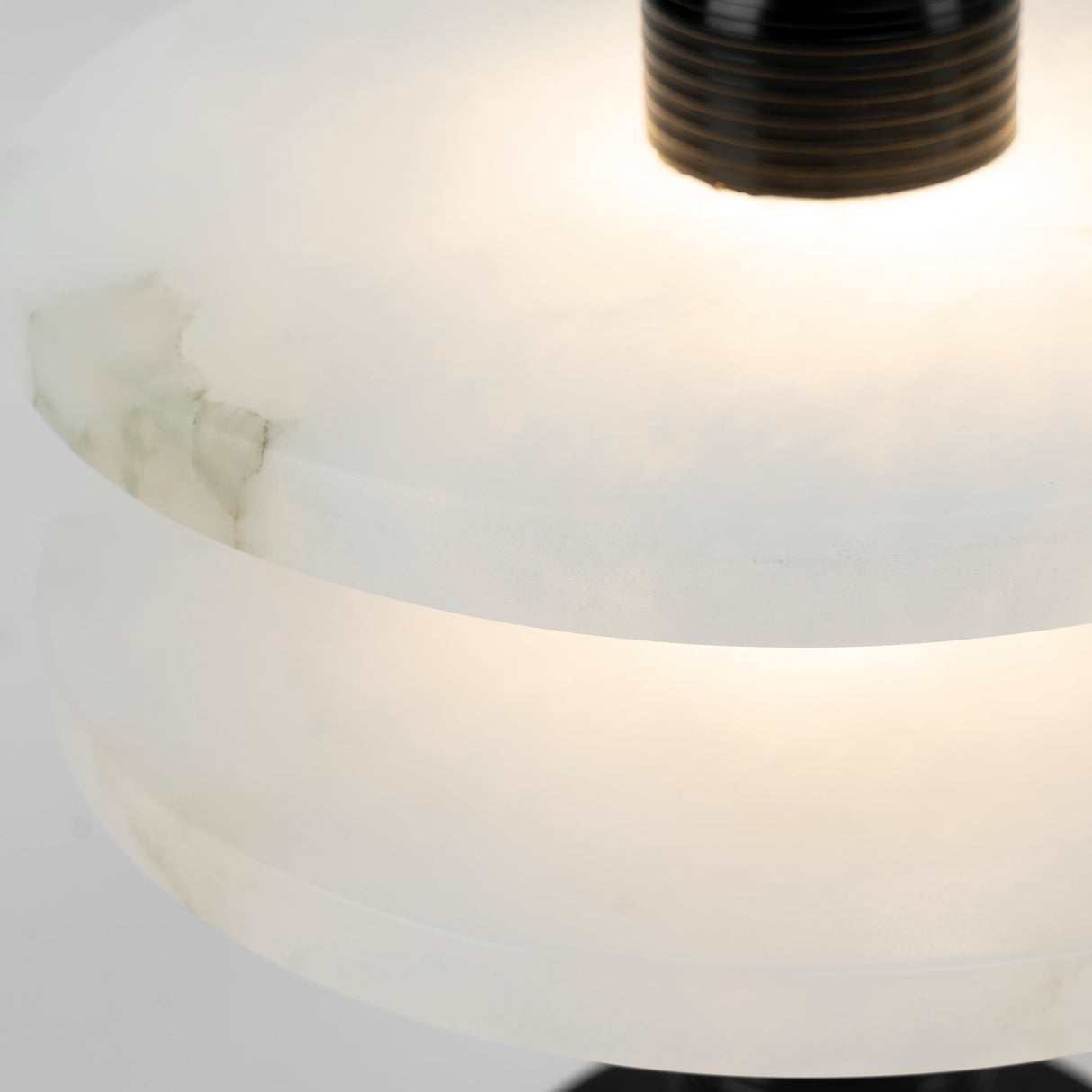 Modern Alabaster Table Lamp Dual Ring Design - Product detail 5