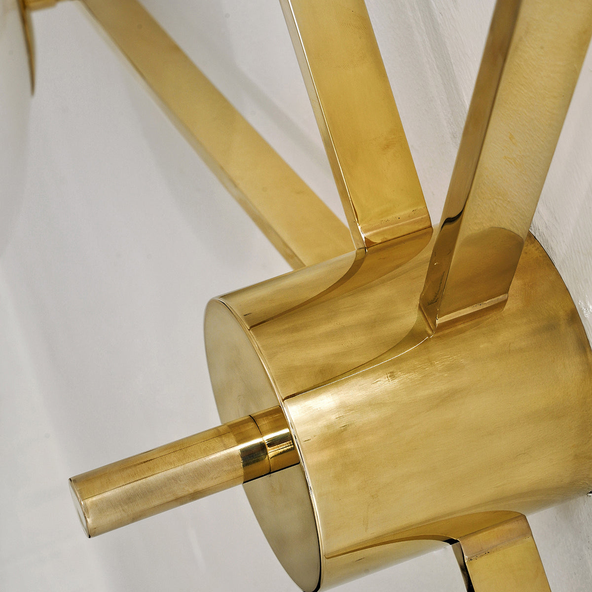 Modern Ceiling Light Brass Arms White Glass Shades - Product detail 34