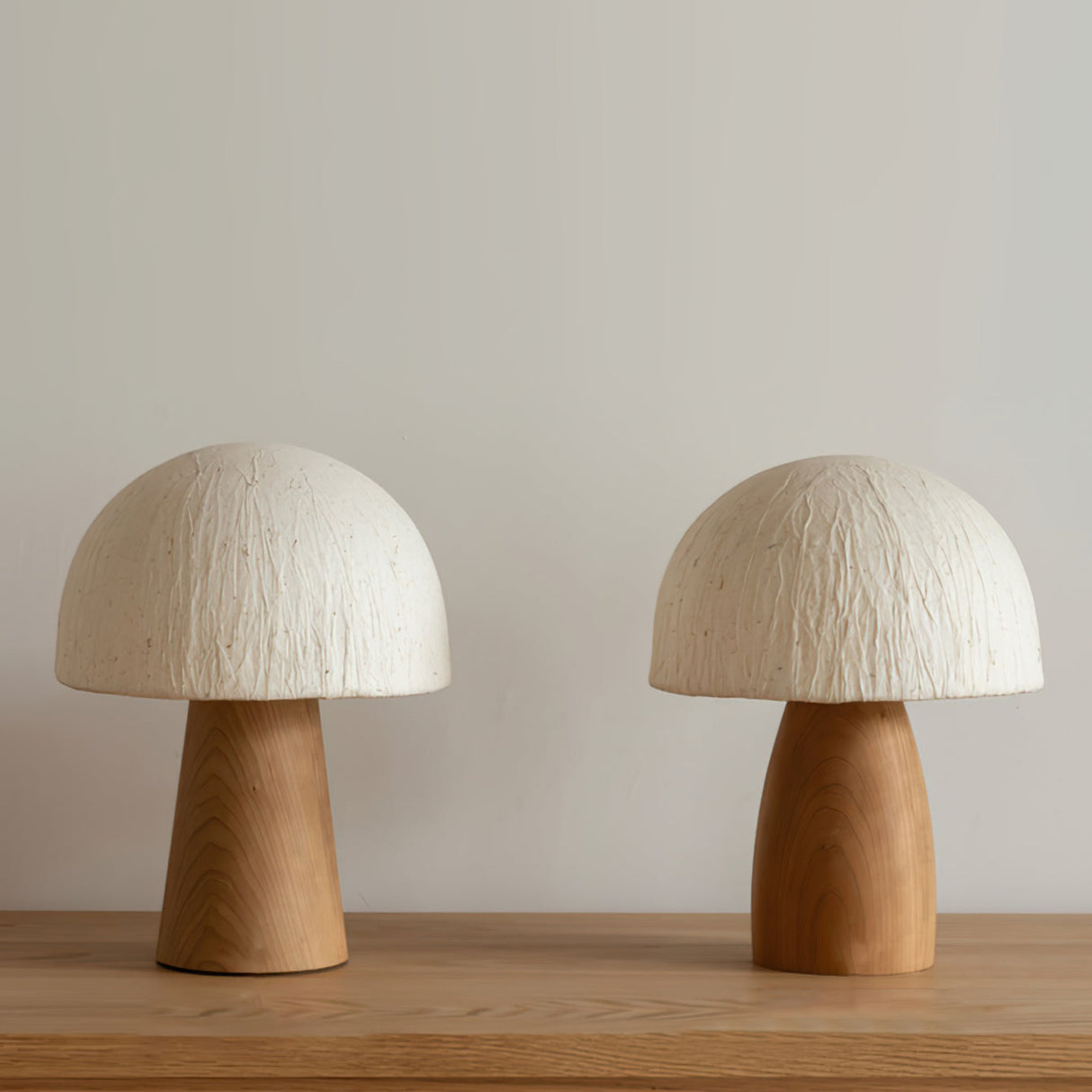 Minimalist Table Lamp Paper Shade Wood Base Design - Product detail 22