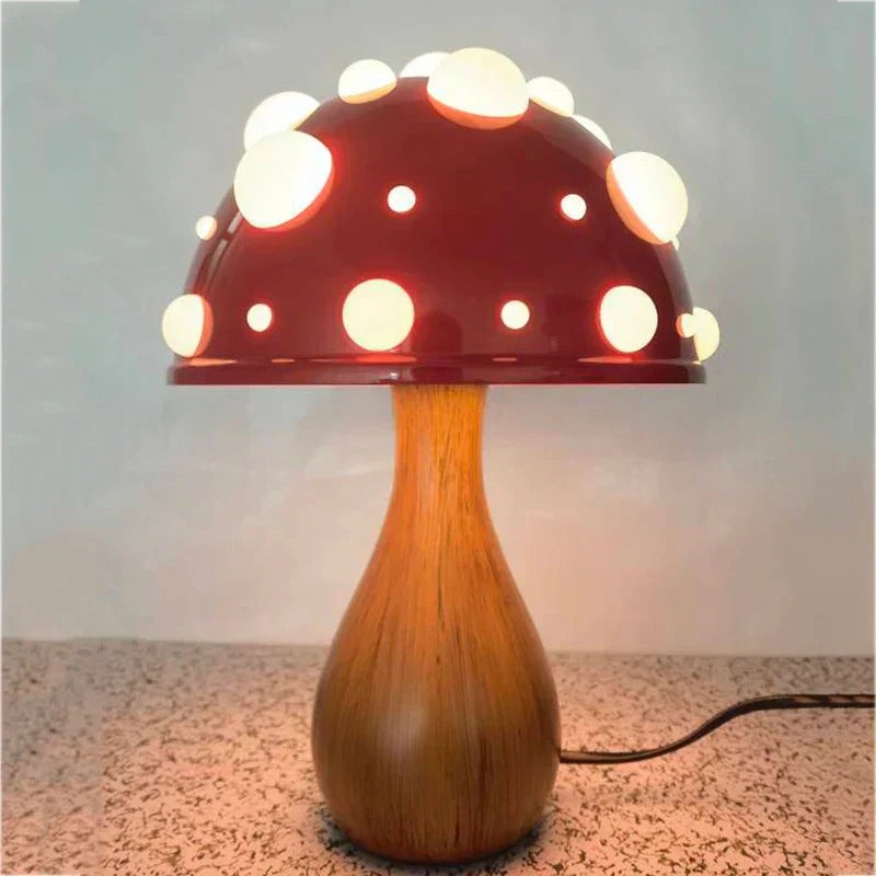 Amanita Table Lamp  Red Spotted Mushroom Design - Product detail 6