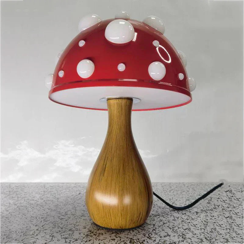 Amanita Table Lamp  Red Spotted Mushroom Design - Product detail 5